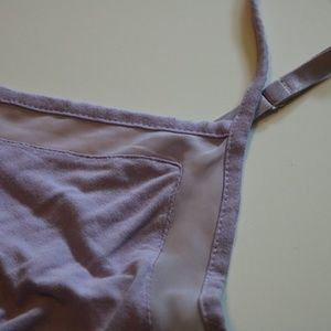 Lane Bryant Lavender Camisole with Sheer Insert